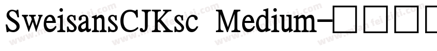 SweisansCJKsc Medium字体转换